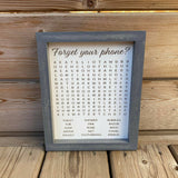 Mini Bathroom Word Search Sign