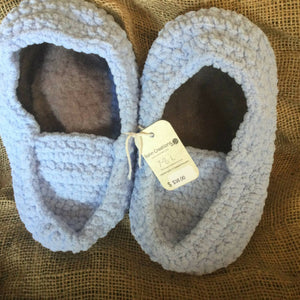 Leather soled lined adult slippers size 9-10 ladies