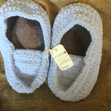Leather soled lined adult slippers size 9-10 ladies
