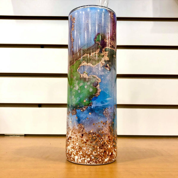 Rainbow Gemstone Tumbler - HandmadeSask