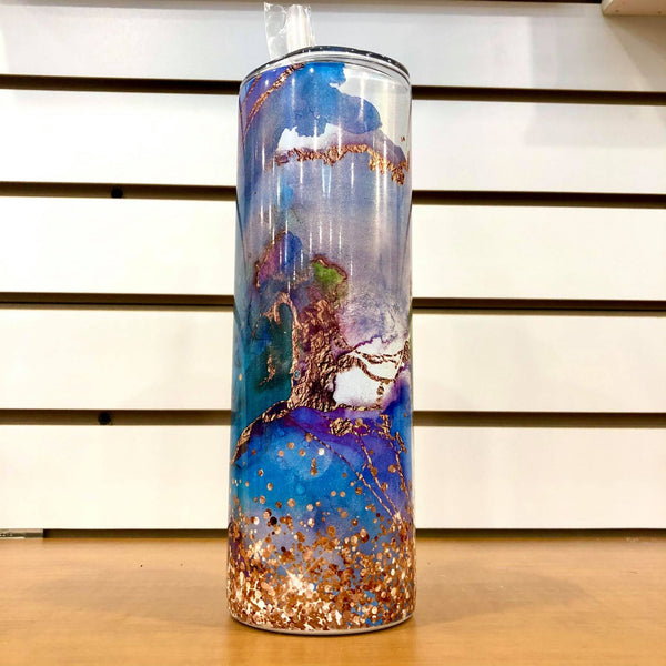 Rainbow Gemstone Tumbler - HandmadeSask