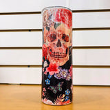 Rose Skull Tumbler - HandmadeSask