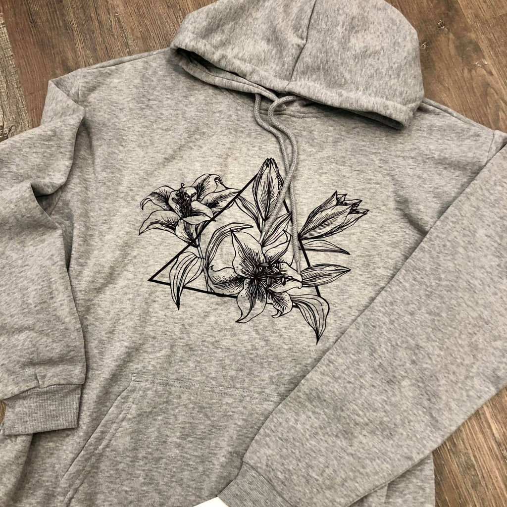 Grey Prairie Lily Bunnyhug - HandmadeSask