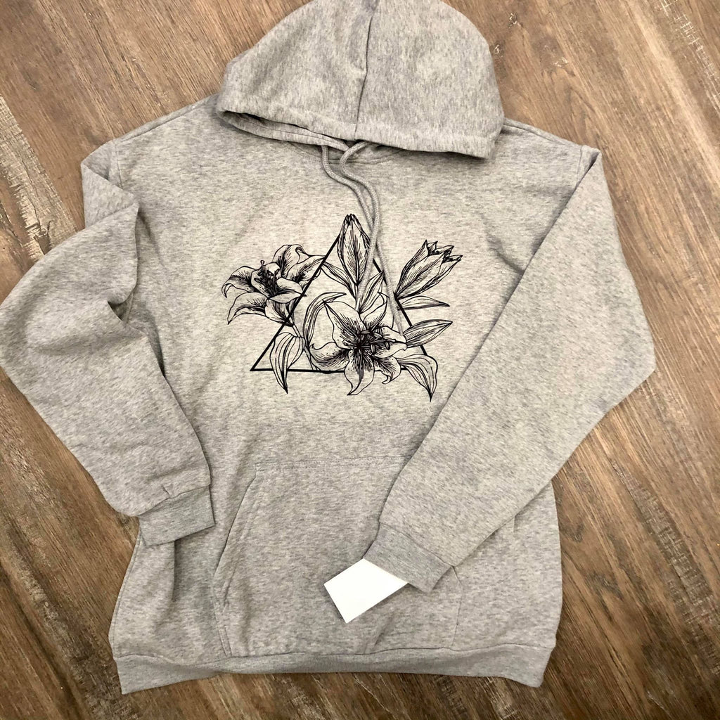 Grey Prairie Lily Bunnyhug - HandmadeSask