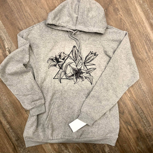 Grey Prairie Lily Bunnyhug - HandmadeSask