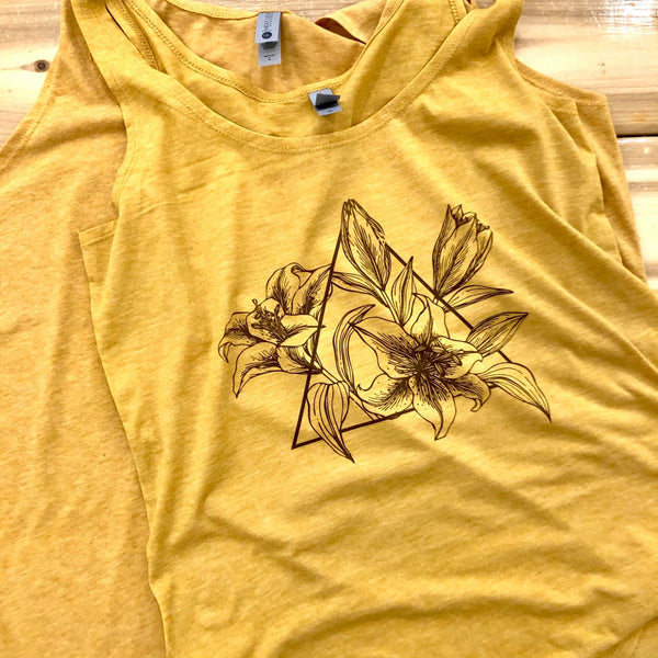 Mustard Ladies Prairie Lily Tank - HandmadeSask