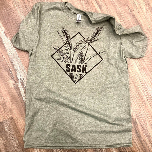 Wheat Sask Unisex Tee - HandmadeSask