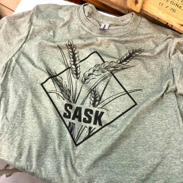 Wheat Sask Unisex Tee - HandmadeSask