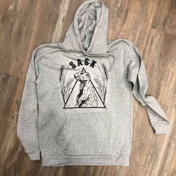 Prairie Dog Triangle Unisex Bunnyhug - HandmadeSask