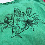 Green Prairie Lily Unisex Tee - HandmadeSask