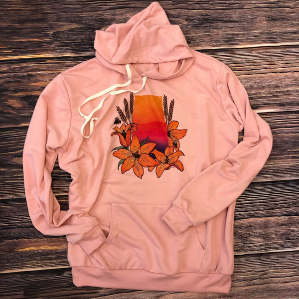 Saskatchewan Sunset Lady's Bunnyhug - HandmadeSask