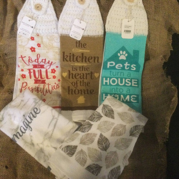 Crochet Topper Tea Towels