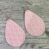 Amber Rayne Designs Leather earrings - Honeycomb