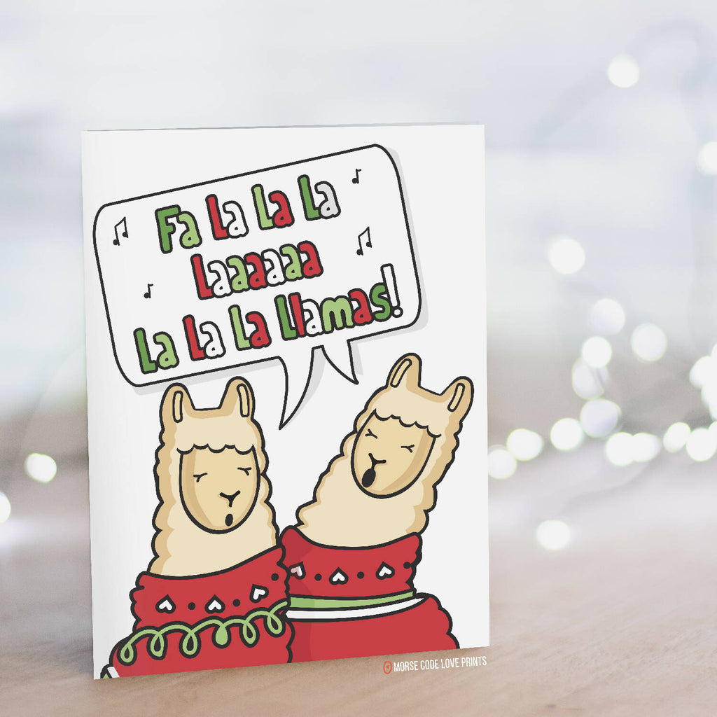 Fa La Llamas | Christmas & Holidays | Greeting Card