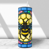 Stained Glass Bee Tumbler