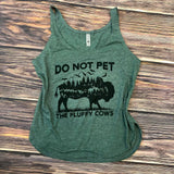 Ladies Fluffy Cows Tank - HandmadeSask