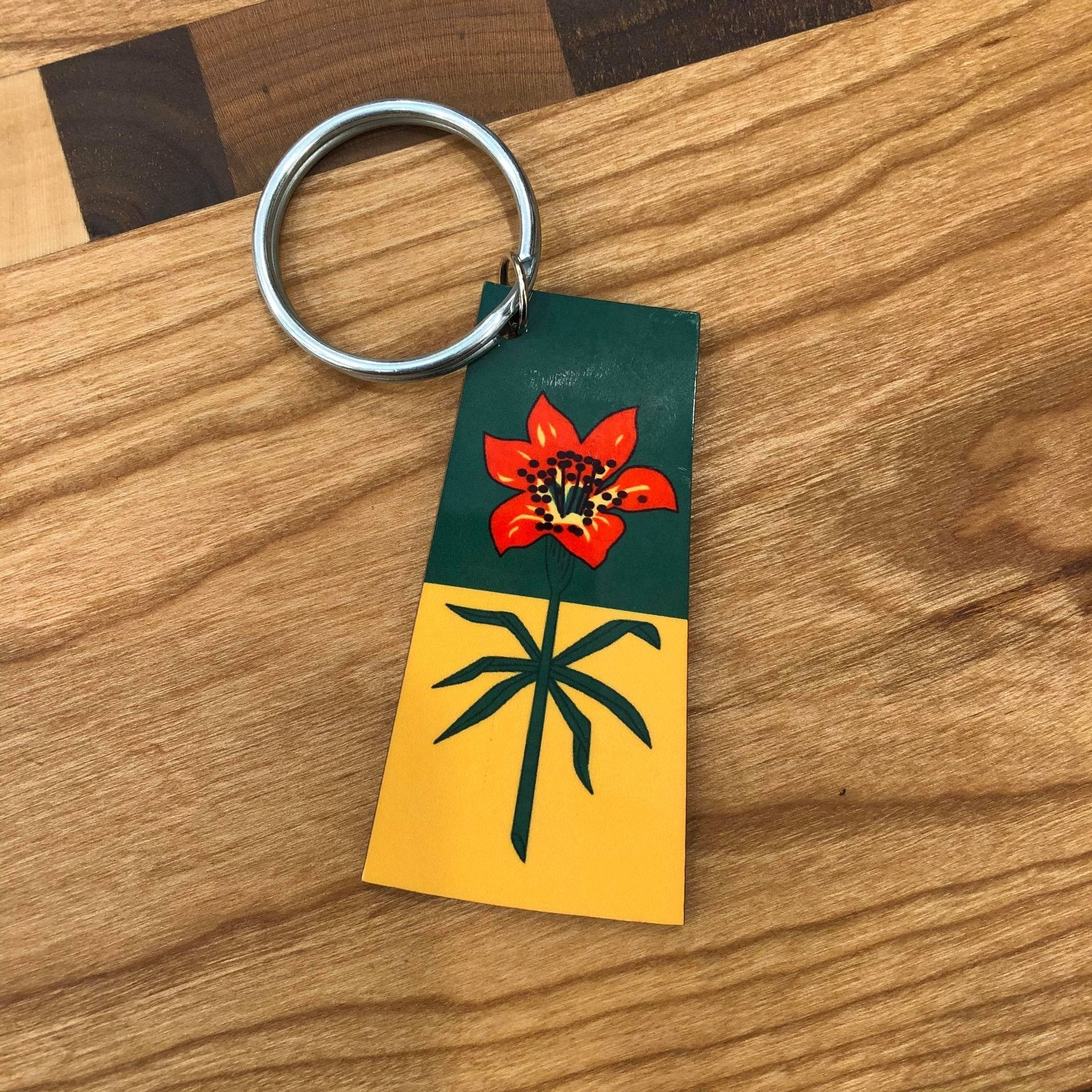 Saskatchewan MDF Wooden Keychains - HandmadeSask