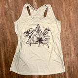 Sage Green Ladies Prairie Lily Tank - HandmadeSask