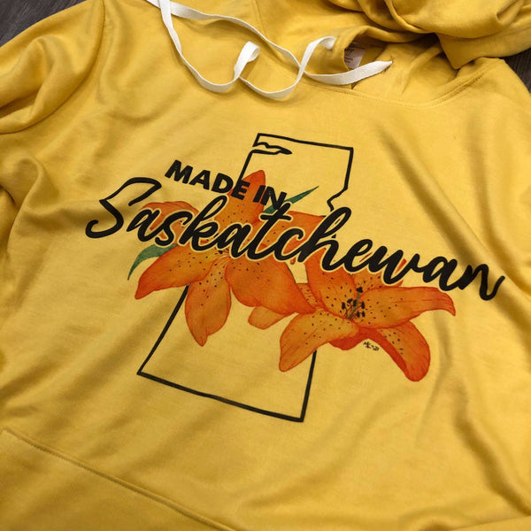 Mustard Made in Saskatchewan Unisex Bunnyhug - HandmadeSask