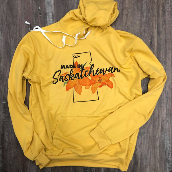 Mustard Made in Saskatchewan Unisex Bunnyhug - HandmadeSask