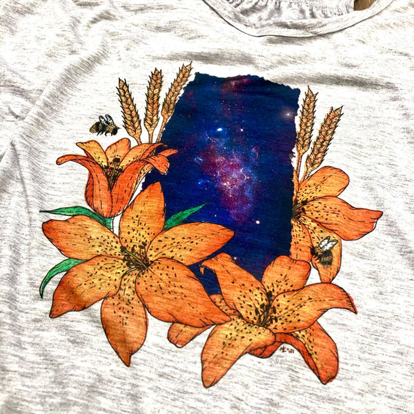 Grey Ladies Galaxy Saskatchewan Tank - HandmadeSask