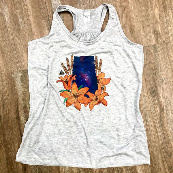 Grey Ladies Galaxy Saskatchewan Tank - HandmadeSask