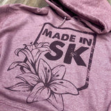 Maroon Made in SK Unisex Bunnyhug - HandmadeSask