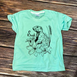 Mint Green Youth Gopher Tee - HandmadeSask
