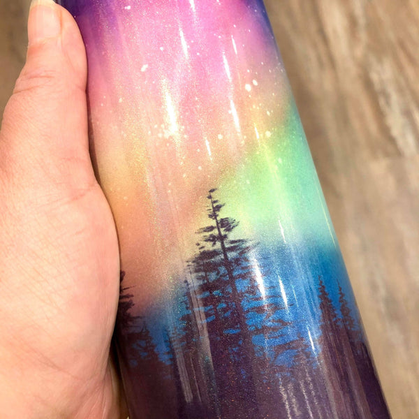 Northern Lights Tumbler - HandmadeSask