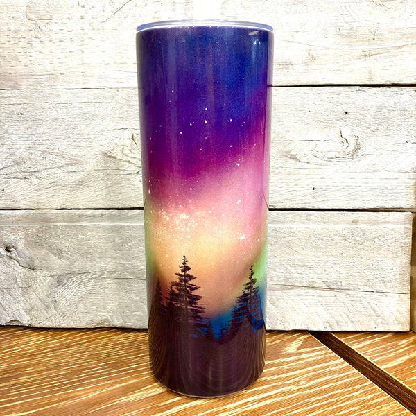 Northern Lights Tumbler - HandmadeSask