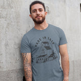 Blue Made in Sask Grain Unisex Tee - HandmadeSask