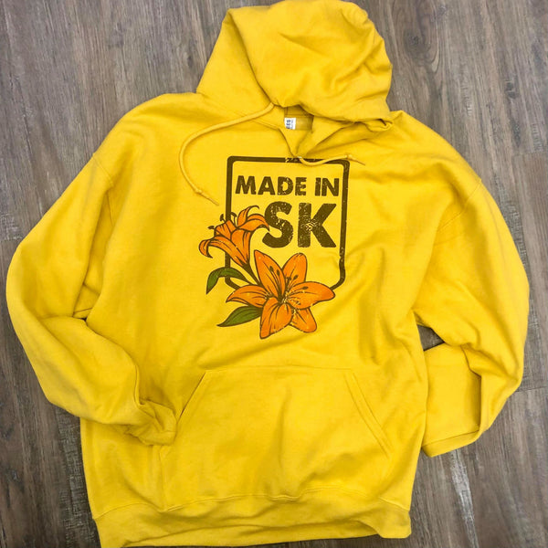 Mustard Made in SK Unisex Bunnyhug - HandmadeSask