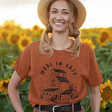 Rust Made in Sask Grain Unisex Tee - HandmadeSask