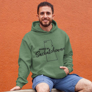 Forest Green Made in Saskatchewan Outline Lily Bunnyhug - HandmadeSask