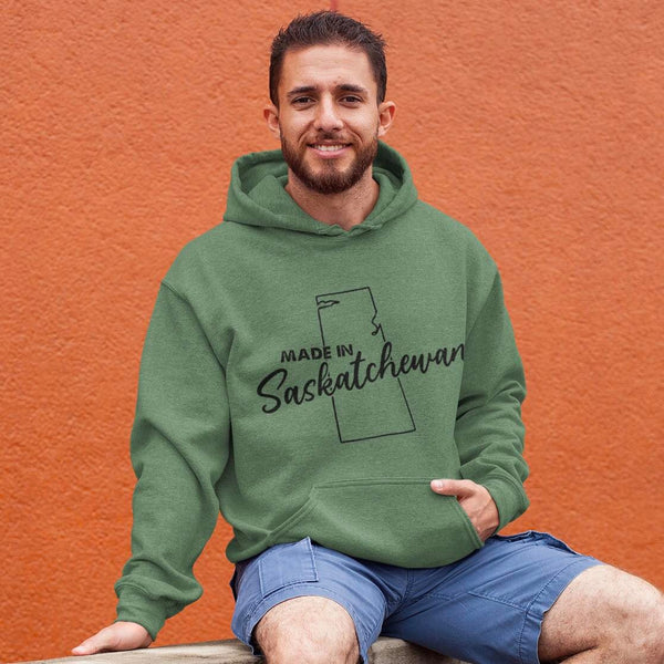 Forest Green Made in Saskatchewan Outline Lily Bunnyhug - HandmadeSask