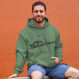 Forest Green Made in Saskatchewan Outline Lily Bunnyhug - HandmadeSask