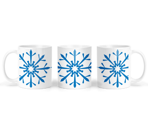 Blue Snowflake Mug