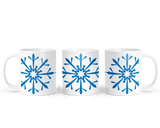 Blue Snowflake Mug