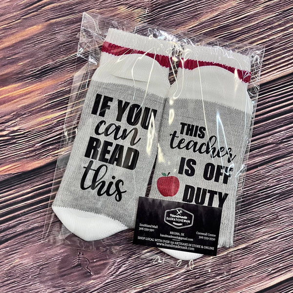 Off Duty Teacher Socks