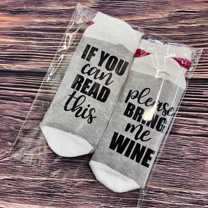 Bring Me Wine Socks