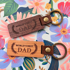 World's Best Dad Keychain