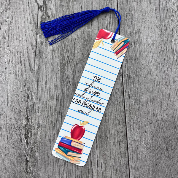 The Influence Teacher Metal Bookmark