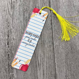 Great Reader Teacher Metal Bookmark