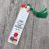 Big Deal Teacher Metal Bookmark