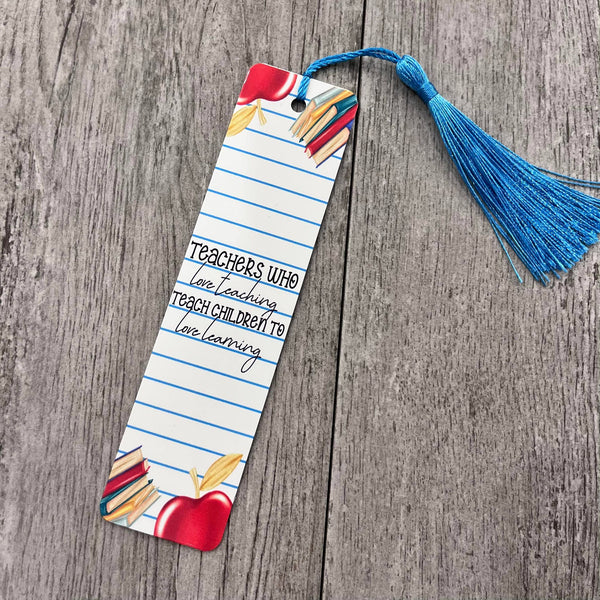 Love Teaching Teacher Metal Bookmark