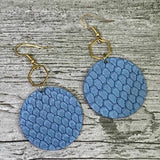 Amber Rayne Designs Mixed media Leather earrings - statement earrings