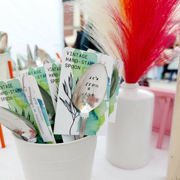 Hand-Stamped Vintage Spoon - Small