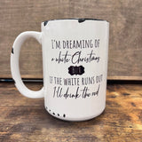 White Christmas Farmhouse Mug