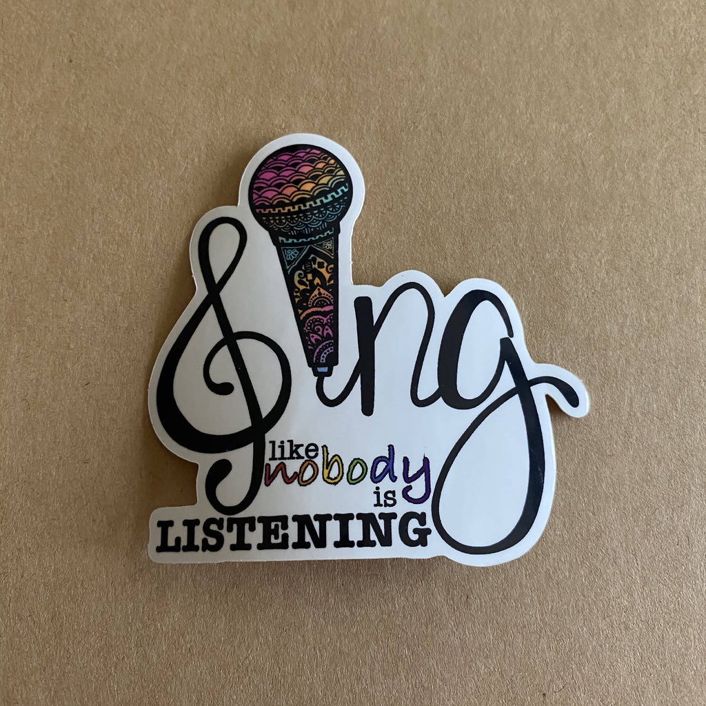 Sing Sticker Printable Sing Waterproof Stickers – handmadesaskyxe