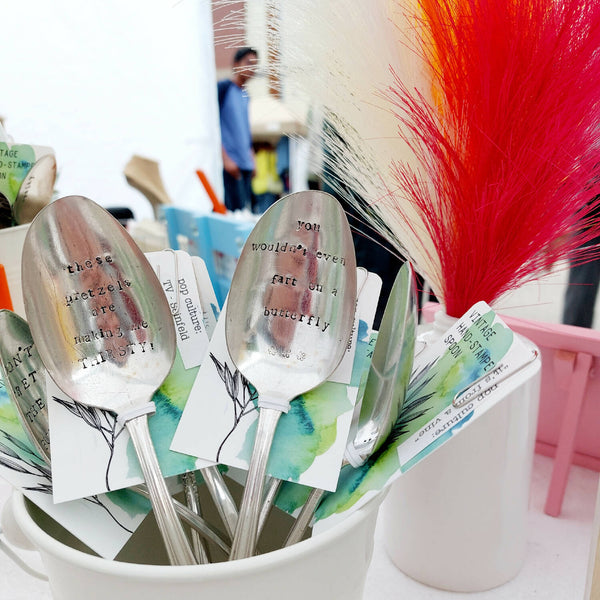 Hand-Stamped Vintage Spoon - Large